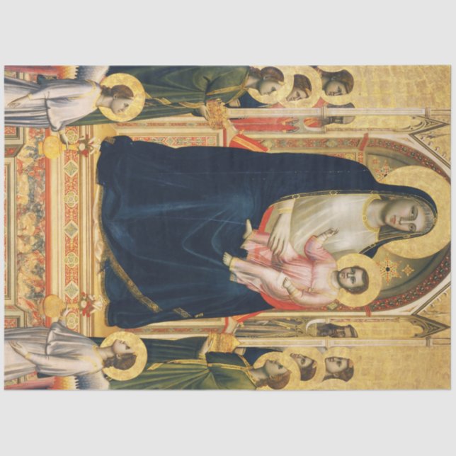 Papel De Seda Ognissanti Madonna, Giotto, 1306-1310 (Frente )