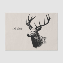 Papel De Seda Oh Deer Reindeer