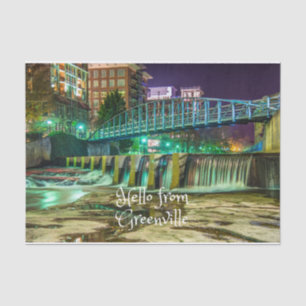 Papel De Seda Olá De Greenville, Rio South Carolina Reedy