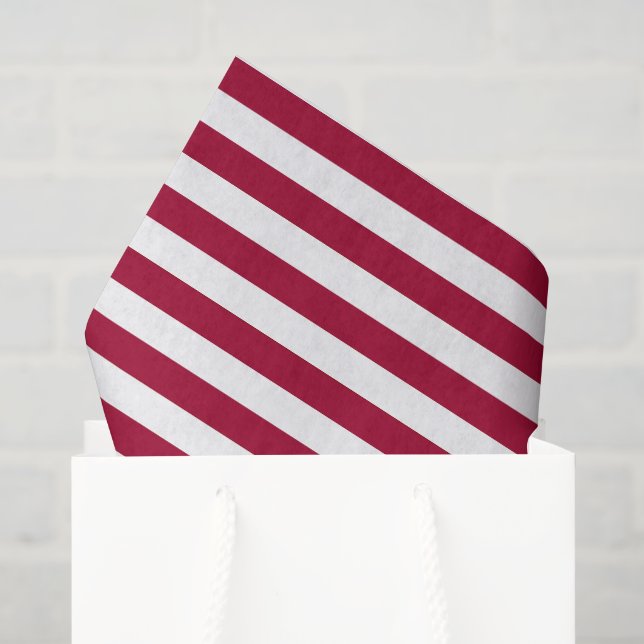Papel De Seda Old Glory Faixa Vermelha (escala média) (Sacola de presentes)