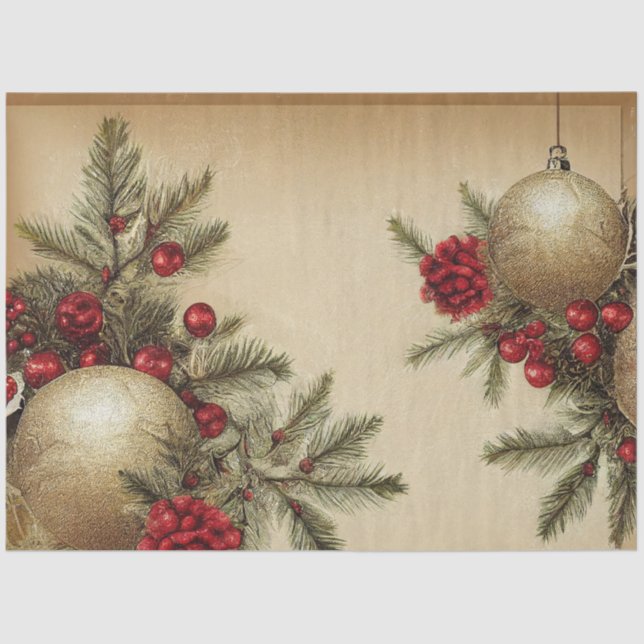 Papel De Seda Ole Christmas Design Série #2 - Tecido (Frente )