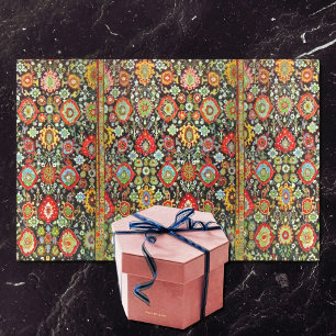 Papel De Seda Olhar Colorida Oriental Rug