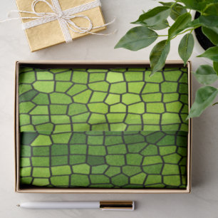 Papel De Seda Olhar de vidro lapidado verde