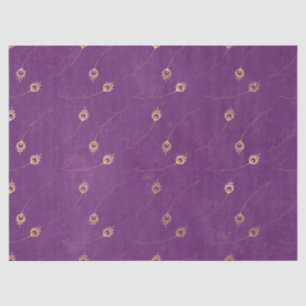 Papel De Seda Olho Dourado de Abstrato das Penas de Pavão em P