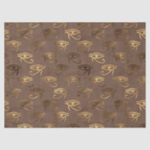 Olho Metálico Egípcio em Marrom