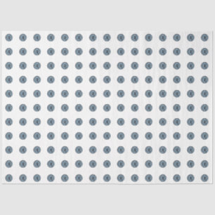 Papel De Seda Olhos de Bolinhas Azul do Halloween