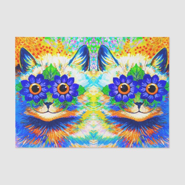 Papel De Seda Olhos de Flor de Gato (Frente )
