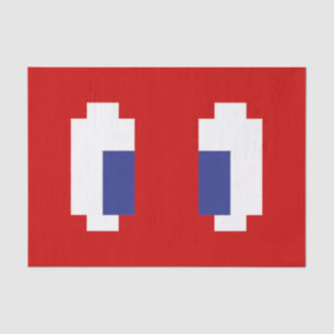 Papel De Seda Olhos De Manga Pixel De 8 Bits