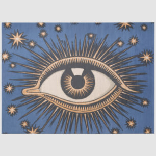 Papel De Seda Olhos Estrelas Lua Celestial Nouveau