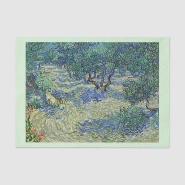 Papel De Seda Olive Orchard, Vincent van Gogh (Frente )
