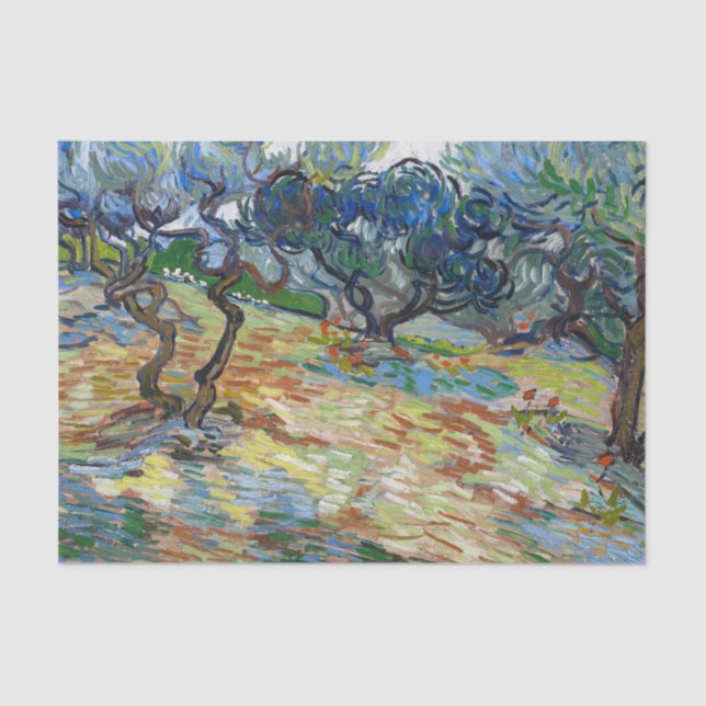 Papel De Seda Olive Trees by Vincent van Gogh (Frente )