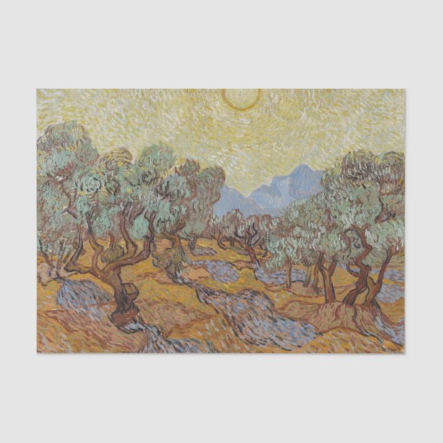 Papel De Seda Oliveiras, Vincent van Gogh (Frente )