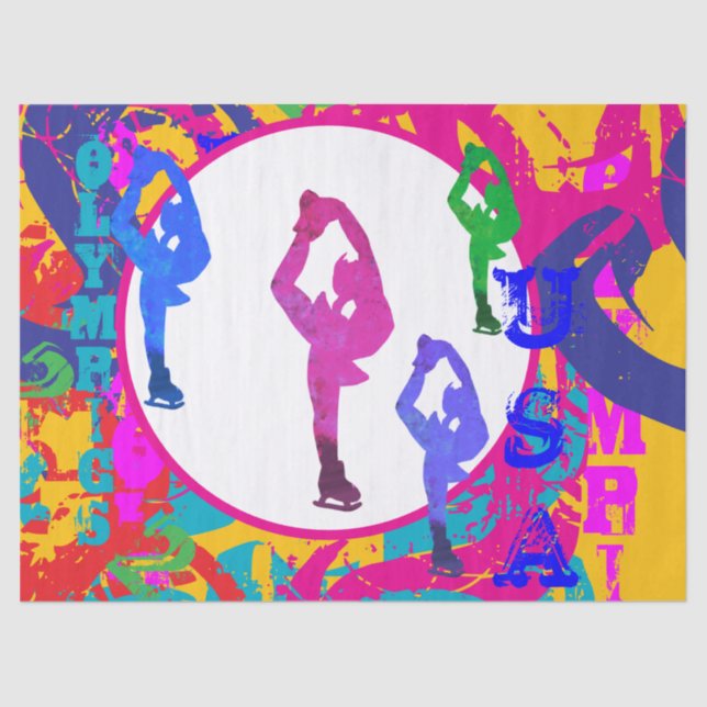 PAPEL DE SEDA OLYMPIC SKATING  (Frente )