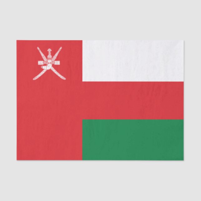 Papel De Seda Oman Flag (Frente )