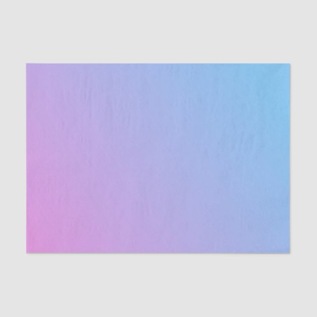 Papel de seda ombré rosa para azul (Frente )