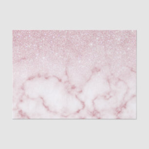 Papel De Seda Ombro de Gradiente de Mármaco Branco, Cor-de-Rosa,