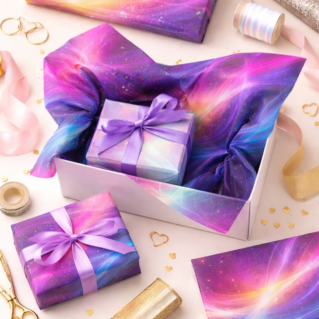 Papel De Seda Onda Neon Vibrante (Criador carregado)