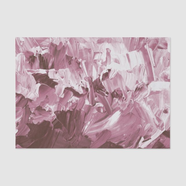 Papel De Seda Ondas de pintura de abstrato Plum (Frente )