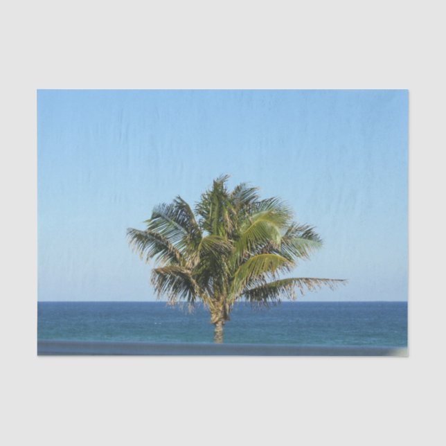 Papel De Seda Ondas do Oceão de Férias  (Frente )