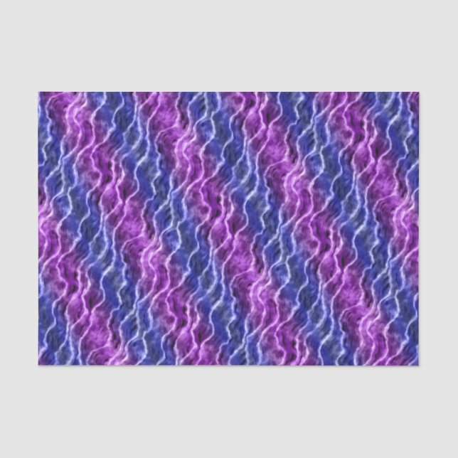 Papel De Seda ondas inkadas - gradiente roxos : (Frente )