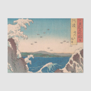Papel De Seda Ondas Japonesas Naruto Redemoinho Oceano Arte