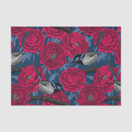 Papel De Seda Ondas nas peônias