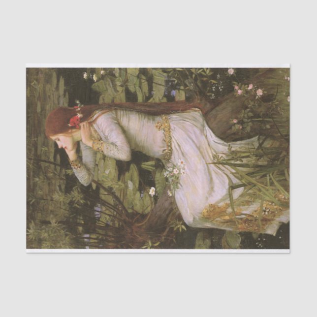 Papel De Seda Ophelia de John William Waterhouse (Frente )