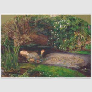 Papel De Seda Ophelia, John Everett Millais, 1851-1852