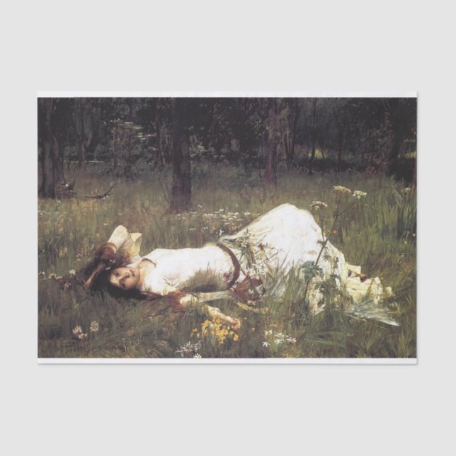 Papel De Seda Ophelia, por John William Waterhouse Decoupage (Frente )