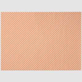 Papel De Seda Orange And White Stipes