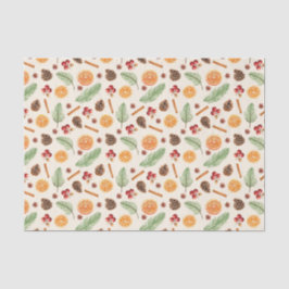 Papel De Seda Orange Spice Botanic Christmas