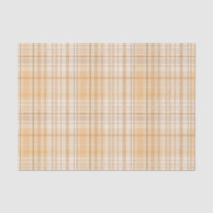 Papel De Seda Orange Spice Tartan Xadrez