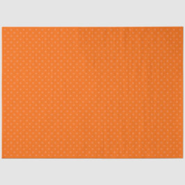 Papel De Seda Orange With Pale Orange Polka Dots