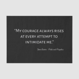 Papel De Seda Orgulho e Preconceito Citação I