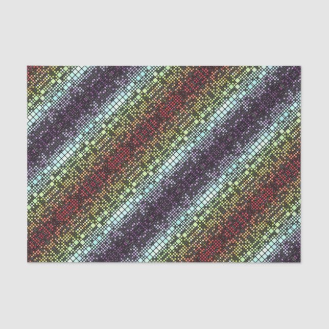 Papel De Seda Orgulho Neurogênico de Groovy Geométrico (Frente )