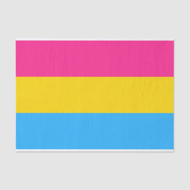 Papel De Seda Orgulho Pansexual (Bandeira Pan) (Frente )