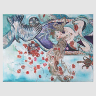 Papel De Seda ORIENTAL FAIRY TALE , Princesa, Rosas vermelhas e 