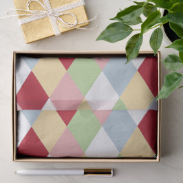 Papel De Seda Origami Natal - Harlequin Geométrico