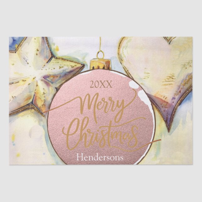 Papel De Seda Ornament Natal (Frente )