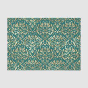 Papel De Seda Ornamentado em folha de ouro