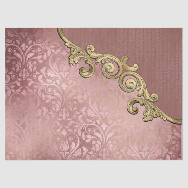 Papel De Seda Ornamentado Ephemera Série Paper Design 6 (Frente )