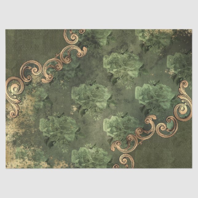 Papel De Seda Ornamentado Ephemera Série Paper Design 9 (Frente )