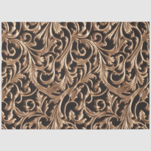 Papel De Seda Ornamentado esculpido de metal barroco
