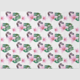 Papel De Seda Orquídeas Aquarelas Design 22