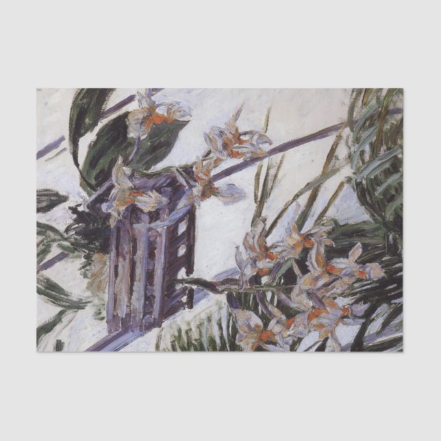 Papel De Seda Orquídeas de Gustave Caillebotte (Frente )