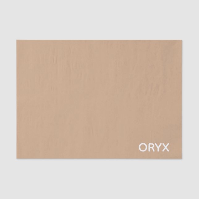 Papel De Seda Oryx Brown Beige Color Name (Frente )