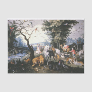 Papel De Seda Os animais entrando na arca de Noé, Bruegel Younge
