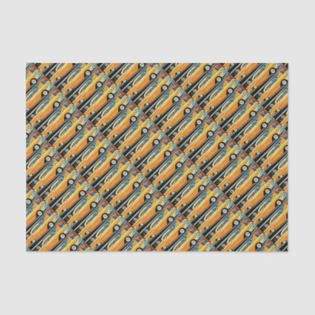 Papel De Seda os anos 50 Rocket dourado 88 Oldsmobile (Frente )