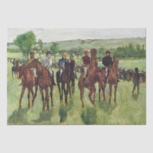 Papel De Seda Os Cavaleiros, de Edgar Degas, 1885 cavalos jockey