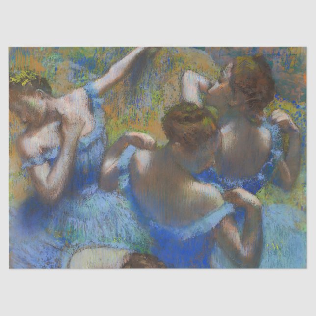 Papel De Seda Os Dançarinos Azuis, Degas Art (Frente )
